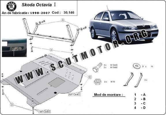 Scut motor metalic Skoda Octavia 1