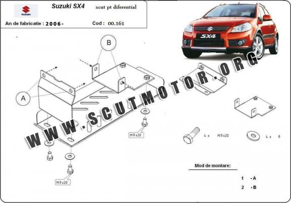 Scut diferențial Suzuki SX 4, motorizare 4x4