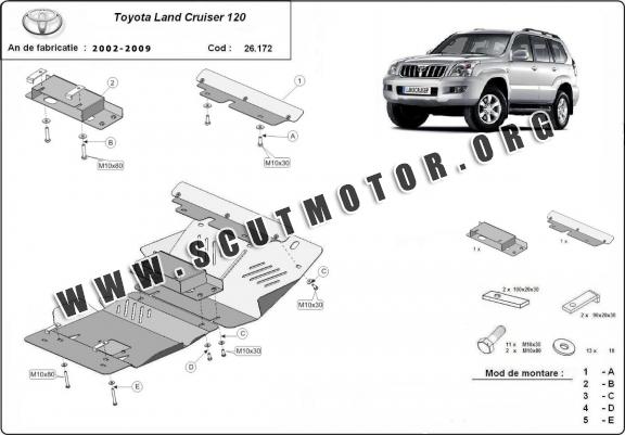 Scut motor metalic Toyota Land Cruiser J120