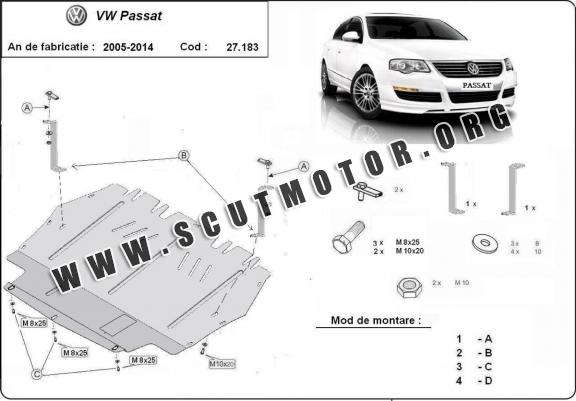 Scut motor metalic VW Passat B6, B7