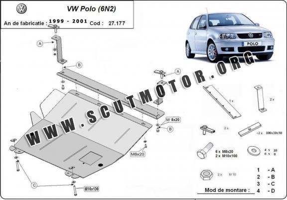 Scut motor metalic VW Polo 6n2