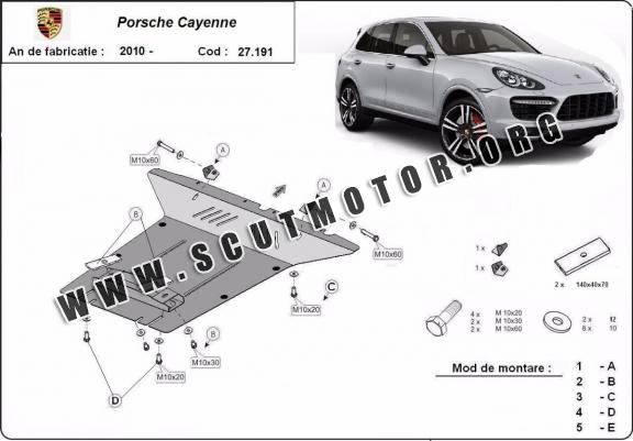 Scut motor metalic Porsche Cayenne