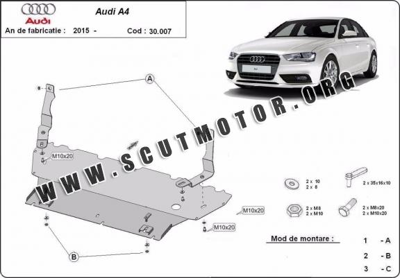 Scut motor metalic Audi A4 B9