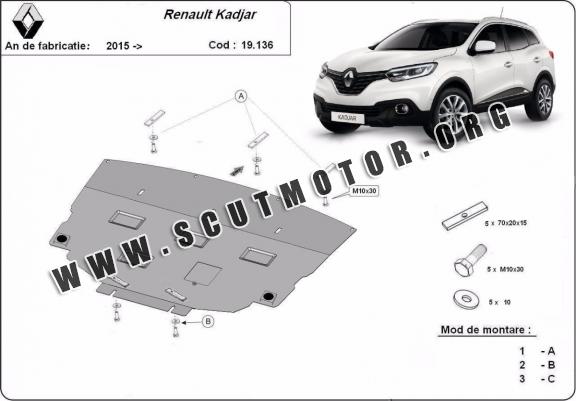 Scut motor metalic Renault Kadjar