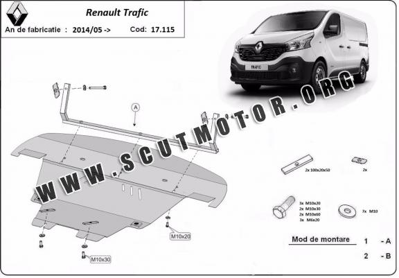 Scut motor metalic Renault Trafic