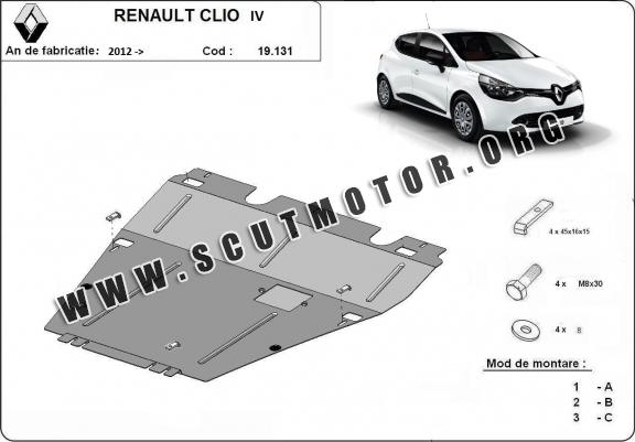 Scut motor metalic Renault Clio 4