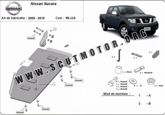 Scut rezervor Nissan Navara D40