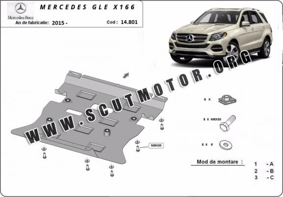 Scut motor metalic Mercedes  GLE X166