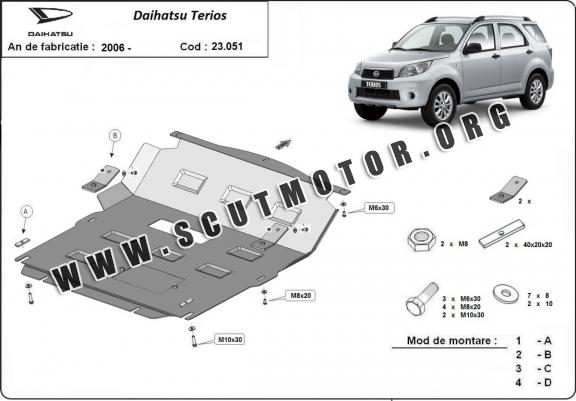 Scut motor metalic Daihatsu Terios