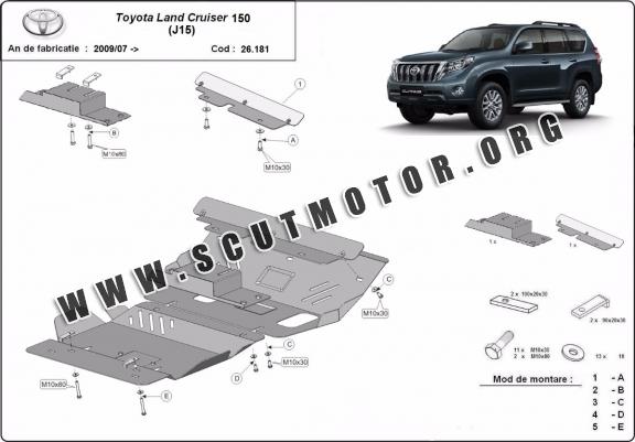 Scut motor metalic Toyota Land Cruiser 150