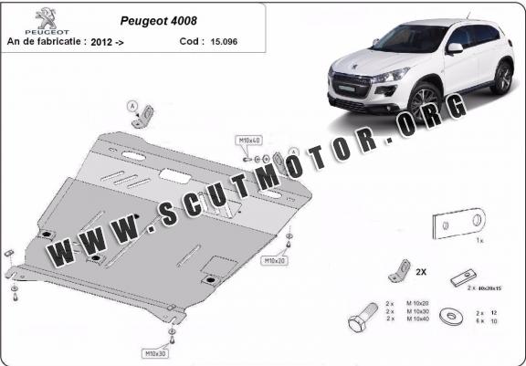 Scut motor metalic Peugeot 4008