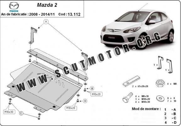 Scut motor metalic Mazda 2