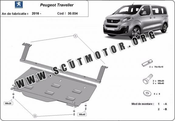 Scut motor metalic Peugeot Traveller Autoutilitar