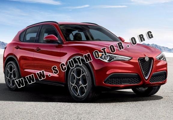 Scut motor metalic Alfa Romeo Stelvio 2017 - în curând