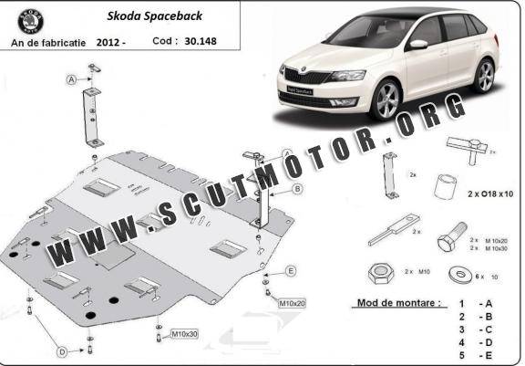 Scut motor metalic Skoda Spaceback