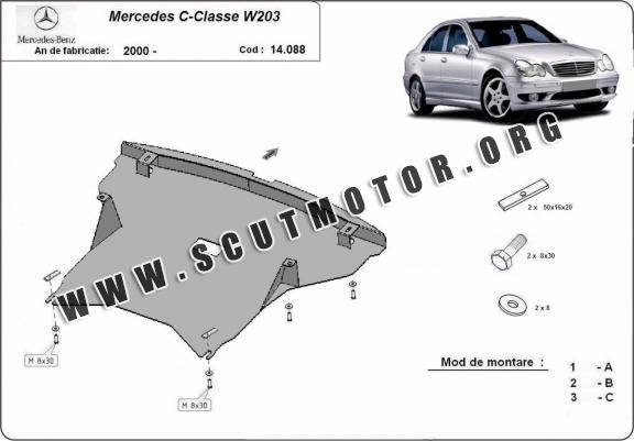 Scut Motor Metalic Mercedes C-class W203