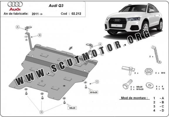 Scut motor metalic Audi Q3