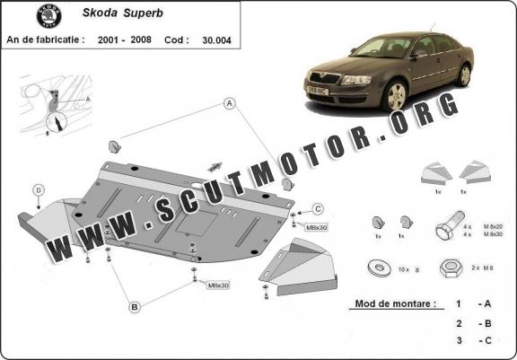 Scut motor metalic Skoda Superb