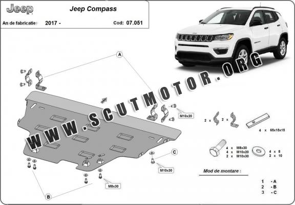 Scut Motor Metalic Jeep Compass