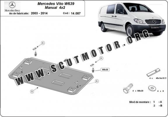 Scut motor metalic Mercedes Vito W639 - 2.2 D 4x2