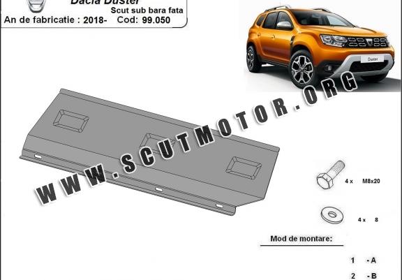 Scut bară față Dacia Duster