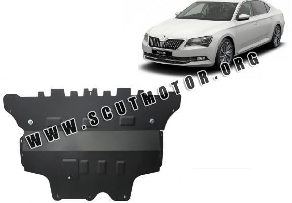 Scut motor metalic Skoda Superb - cutie de viteză manuală