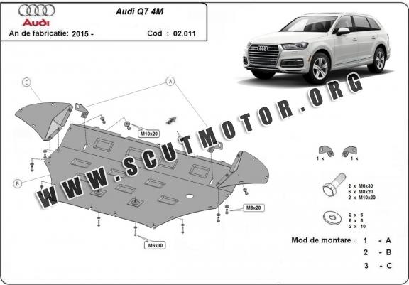 Scut motor metalic Audi Q7