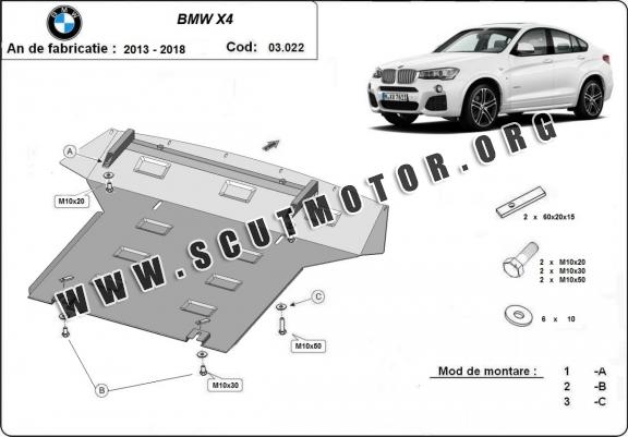 Scut motor metalic BMW Seria X4 F26