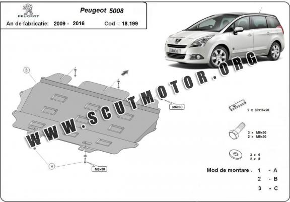 Scut motor metalic Peugeot 5008