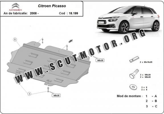 Scut motor metalic Citroen C4 Picasso