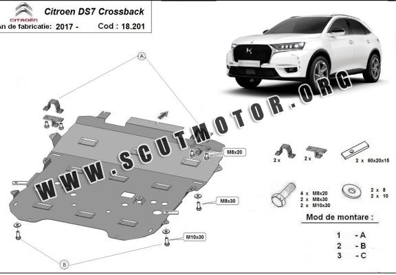 Scut motor metalic Citroen DS7 Crossback 