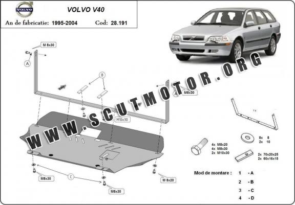 Scut motor metalic Volvo V40