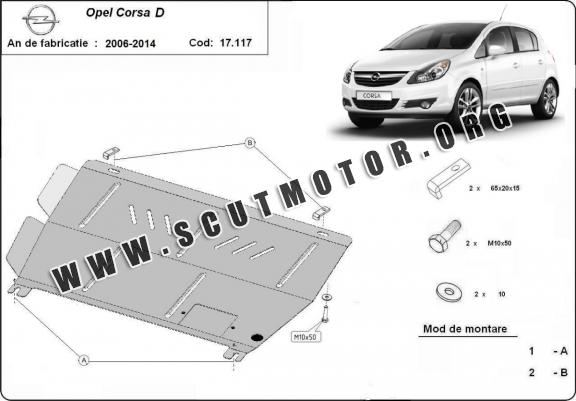 Scut motor metalic Opel Corsa D