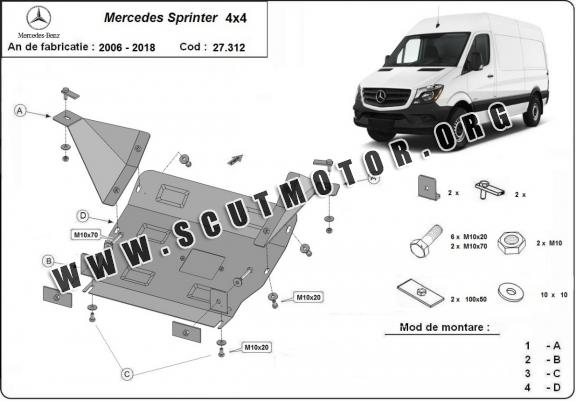 Scut motor metalic Mercedes Sprinter 4x4