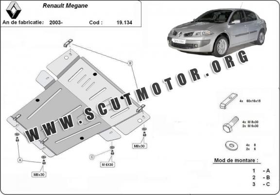 Scut motor metalic Renault Megane