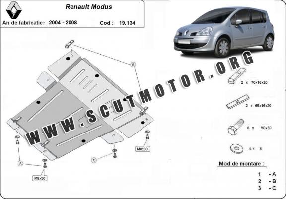 Scut motor metalic Renault Modus