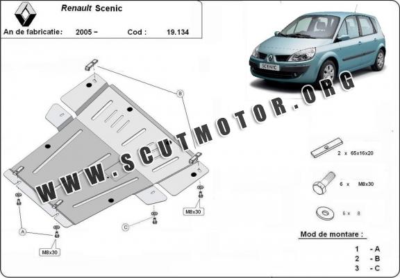 Scut motor metalic Renault Scenic 2