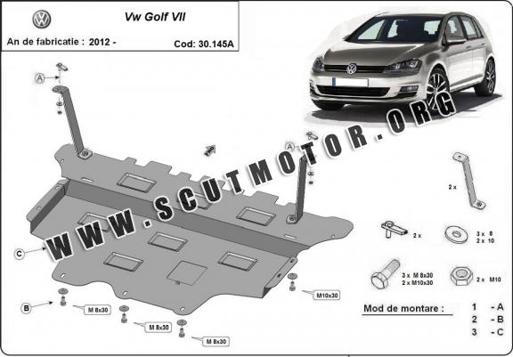 Scut motor metalic Vw Golf VII - cutie de viteză automată