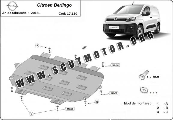 Scut motor metalic Citroen Berlingo