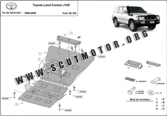 Scut motor metalic Toyota Land Cruiser J100