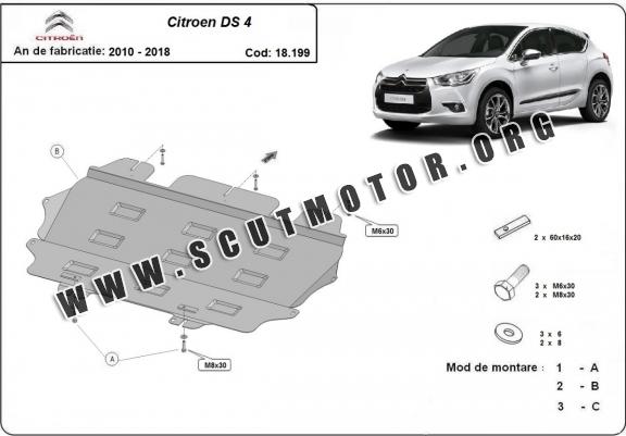 Scut motor metalic Citroen DS4