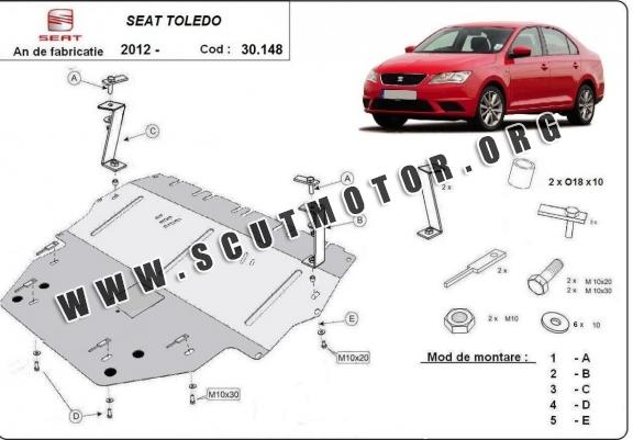 Scut motor metalic Seat Toledo