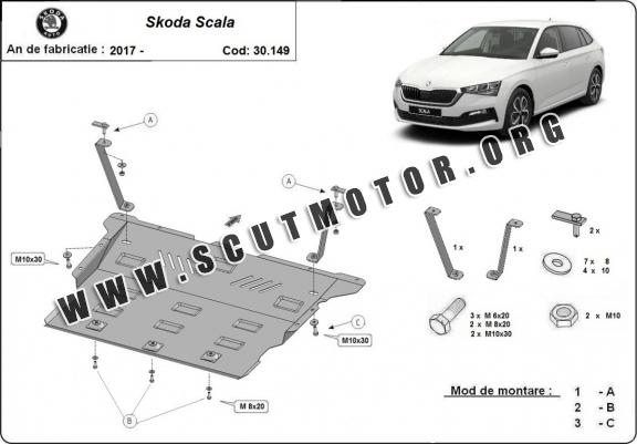 Scut motor metalic Skoda Scala