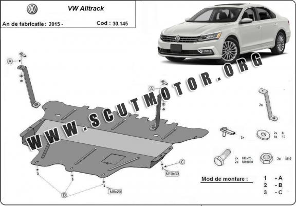 Scut motor metalic Volkswagen Passat Alltrack- cutie de viteză manuală 