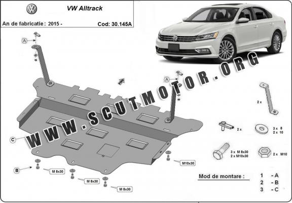 Scut motor metalic Volkswagen Passat Alltrack - cutie de viteză automtă