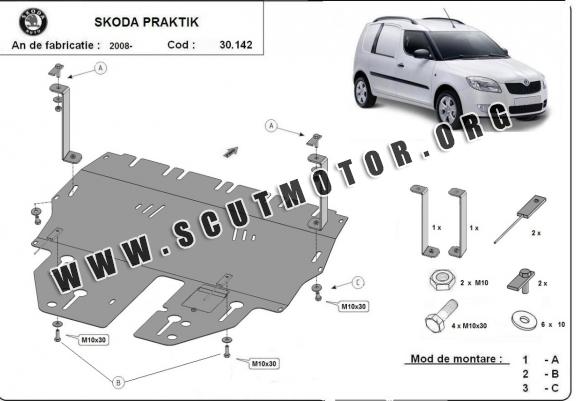 Scut motor metalic Skoda Praktik