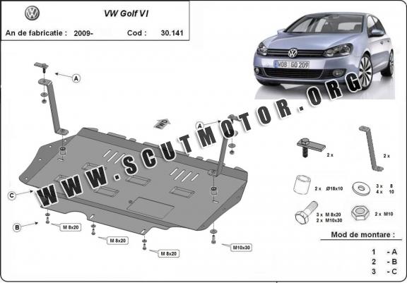 Scut motor metalic VW Golf 6