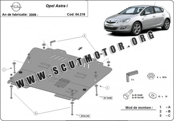 Scut motor metalic Opel Astra I