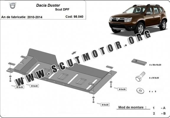 Scut filtru particule Dacia Duster