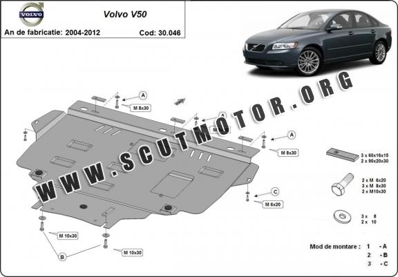 Scut motor metalic Volvo V50